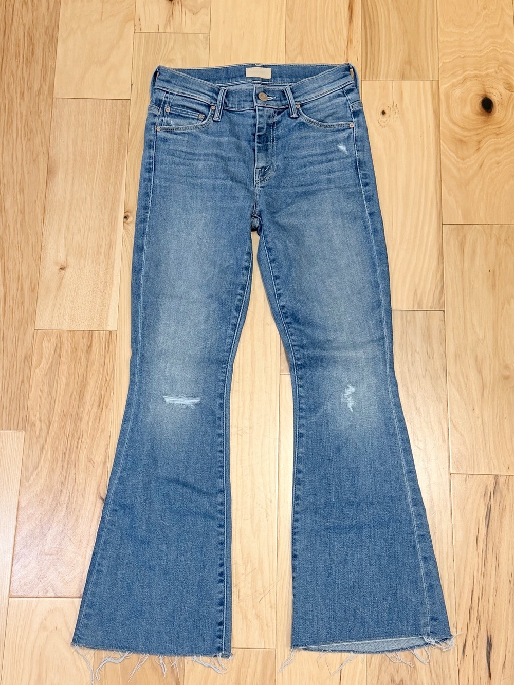Mother Women’s The Weekender Ankle Fray Denim Jeans in Wild - Picture 4 of 10